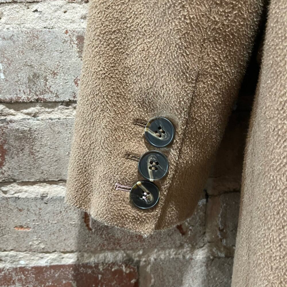 Badgley Mischka Camel Houndstooth Coat Size Small‎ - Picture 9 of 10